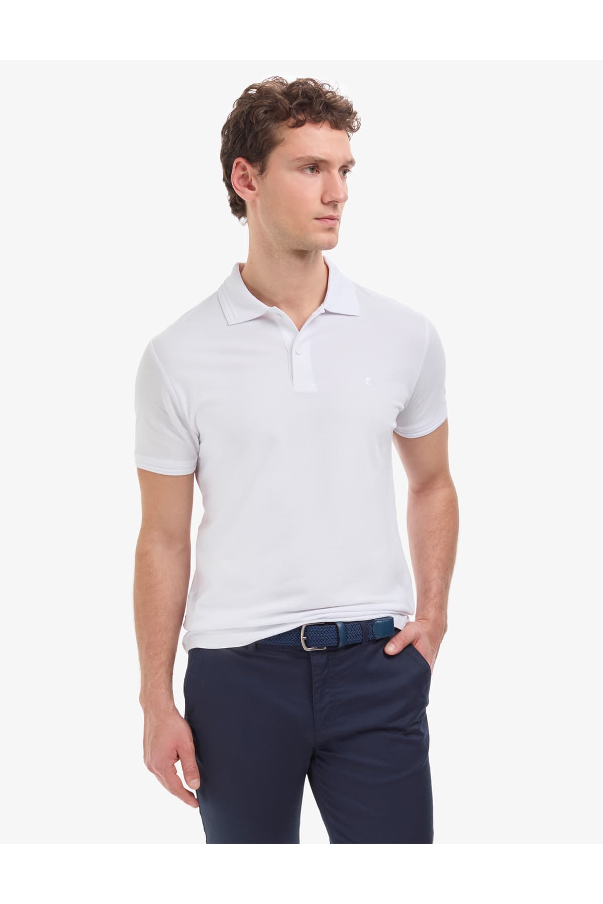 تیشرت یقهپولو دکمهدار سفید فیت اسلیم نخی Pierre Cardin بدون جمعشدن مدل 50325323-VR013 تیشرت یقهپولو دکمهدار سفید فیت اسلیم نخی Pierre Cardin بدون جمعشدن مدل 50325323-VR013