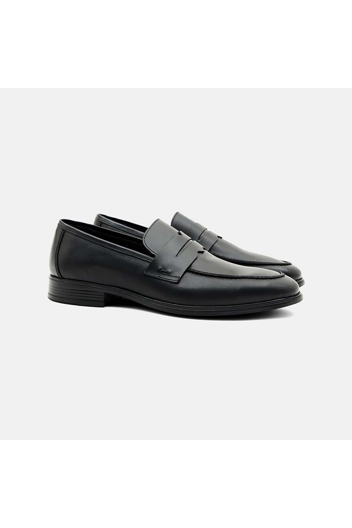 لوفر مردانه Desa چرمی مشکی کلاسیک Slip-On لوفر مردانه Desa چرمی مشکی کلاسیک Slip-On