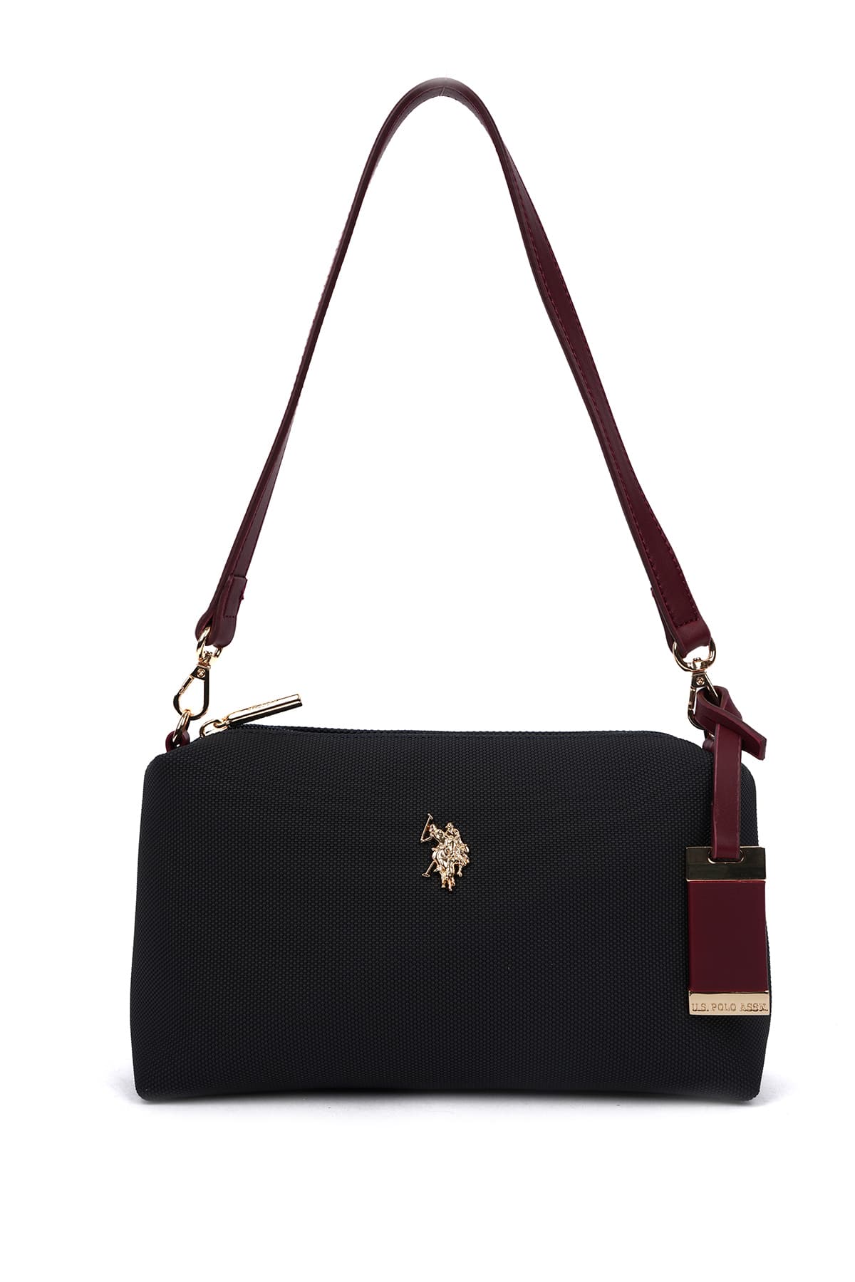 کیف دوشی زنانه U.S. Polo Assn. سرمهای-زرشکی مدل Us26274 کیف دوشی زنانه U.S. Polo Assn. سرمهای-زرشکی مدل Us26274