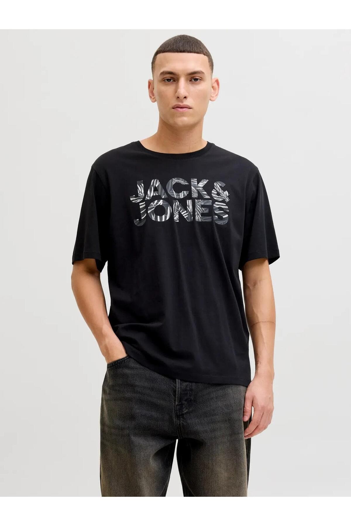 تیشرت مردانه Jack & Jones با لوگوی Jeff فیت معمولی مدل 12288536 تیشرت مردانه Jack & Jones با لوگوی Jeff فیت معمولی مدل 12288536