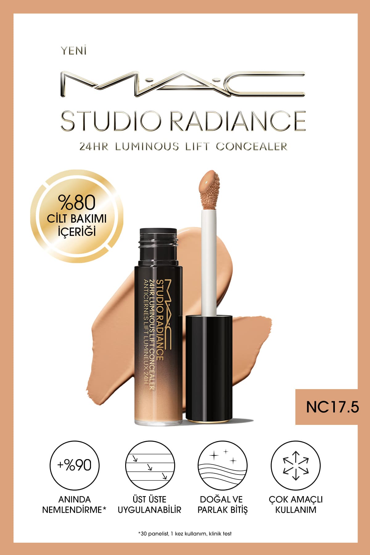 کانسیلر سرمدار M·A·C Studio Radiance 24hr Luminous Lift Mini 1.8 ml کانسیلر سرمدار M·A·C Studio Radiance 24hr Luminous Lift Mini 1.8 ml