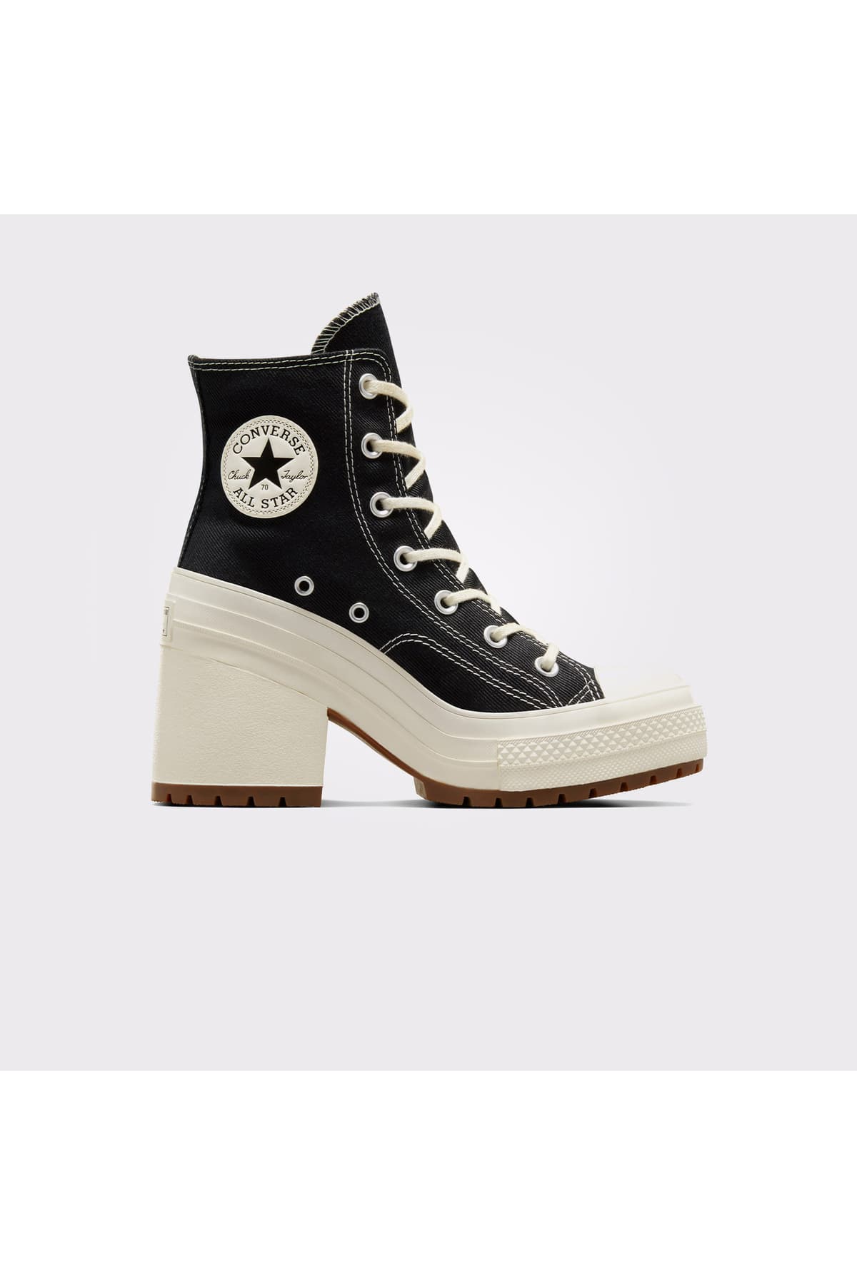 بوت پلتفرم زنانه Converse مشکی Chuck 70 De Luxe Heel بوت پلتفرم زنانه Converse مشکی Chuck 70 De Luxe Heel