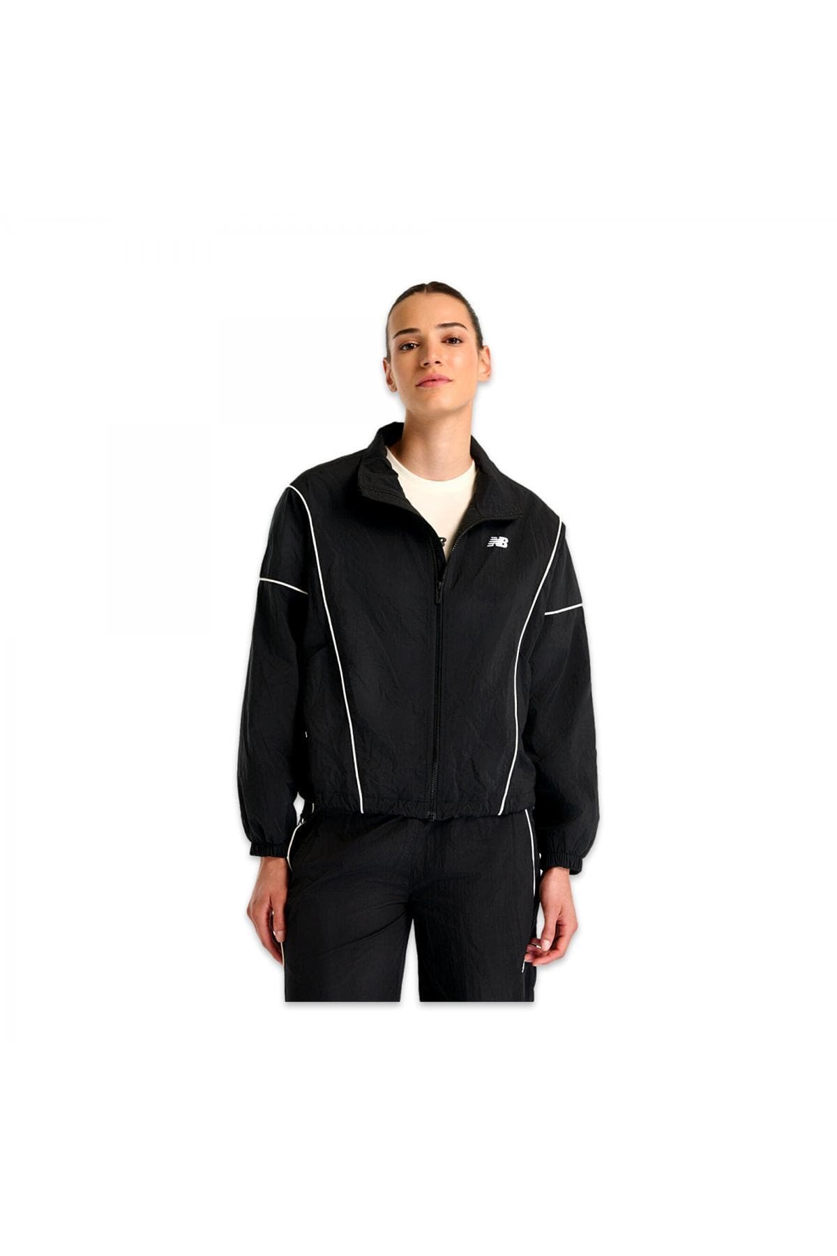 ژاکت زنانه New Balance مشکی مدل Wnj3542 ژاکت زنانه New Balance مشکی مدل Wnj3542