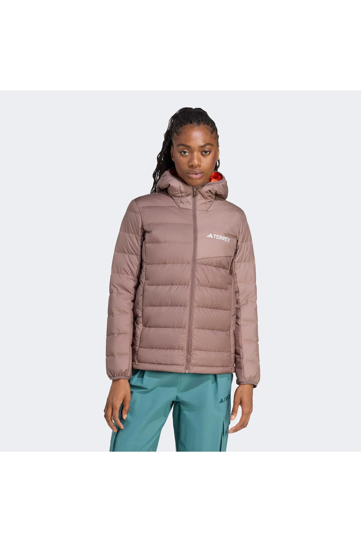 کاپشن زنانه adidas Terrex Multi Light Down Climawarm کلاهدار قهوهای پیادهروی کاپشن زنانه adidas Terrex Multi Light Down Climawarm کلاهدار قهوهای پیادهروی