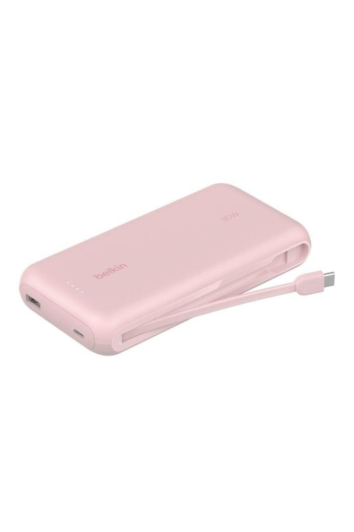 پاوربانک Belkin با ظرفیت 20.000 mAh و کابل USB-C داخلی مدل BPB024HQPK صورتی پاوربانک Belkin با ظرفیت 20.000 mAh و کابل USB-C داخلی مدل BPB024HQPK صورتی