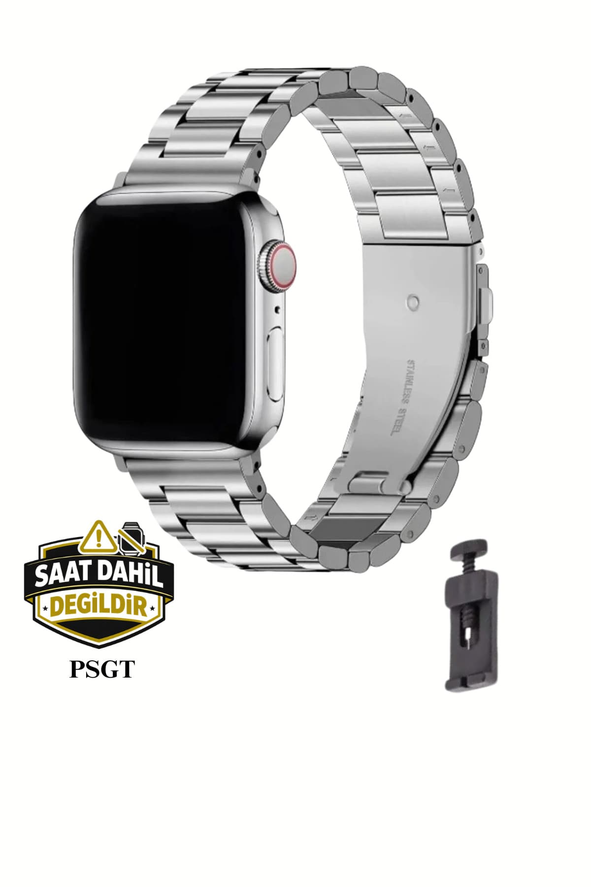 بند ساعت PSGT سازگار با Apple Watch S10 S11 -46mm (42/44/45/49)mm استیل ضدزنگ Modernfit بند ساعت PSGT سازگار با Apple Watch S10 S11 -46mm (42/44/45/49)mm استیل ضدزنگ Modernfit