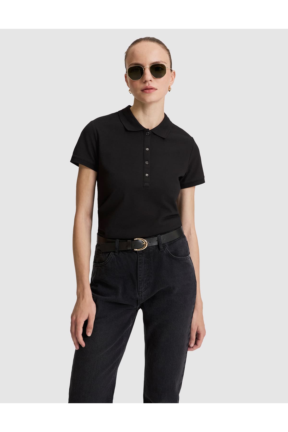 تیشرت یقه پولو Pierre Cardin مشکی نخی فیت اسلیم مدل 50325456-VR046 تیشرت یقه پولو Pierre Cardin مشکی نخی فیت اسلیم مدل 50325456-VR046