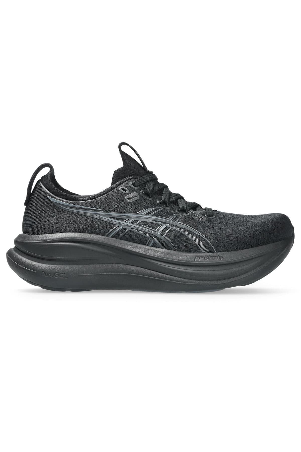 کفش دویدن زنانه Asics مشکی/خاکستری GEL-NIMBUS 28 مدل 1012B899-001 کفش دویدن زنانه Asics مشکی/خاکستری GEL-NIMBUS 28 مدل 1012B899-001