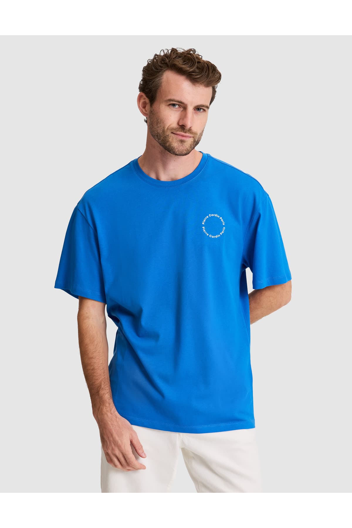 تیشرت یقهگرد Pierre Cardin نیلی فیت راحت مدل 50310076-VR028 تیشرت یقهگرد Pierre Cardin نیلی فیت راحت مدل 50310076-VR028