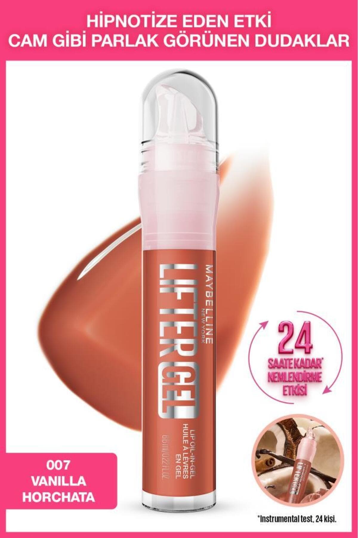 برق لب براق و مرطوبکننده Maybelline New York مدل Lifter Gel -06 Strawberry Shake برق لب براق و مرطوبکننده Maybelline New York مدل Lifter Gel -06 Strawberry Shake