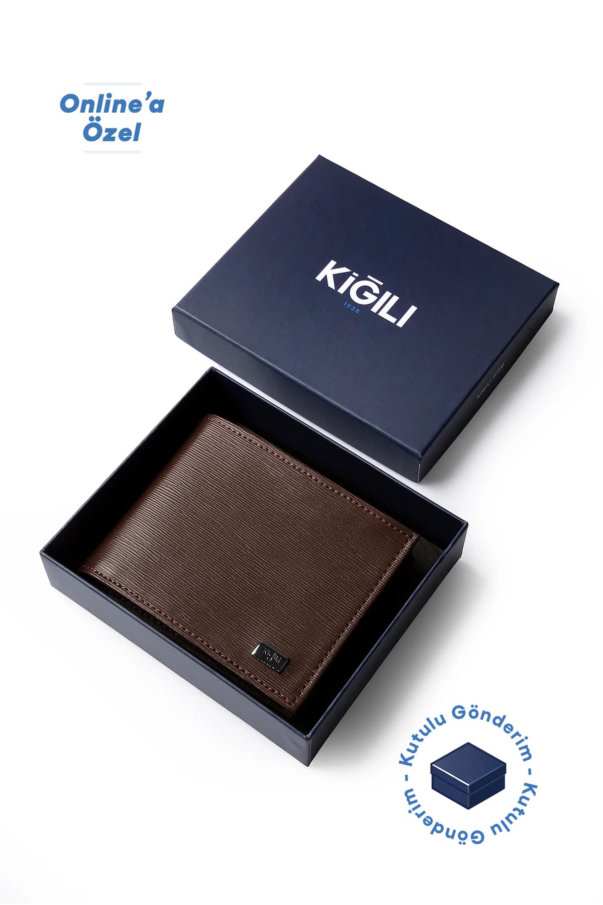کیف پول Kiğılı جاکارتی ساده با محفظه پول و جعبه هدیه کیف پول Kiğılı جاکارتی ساده با محفظه پول و جعبه هدیه