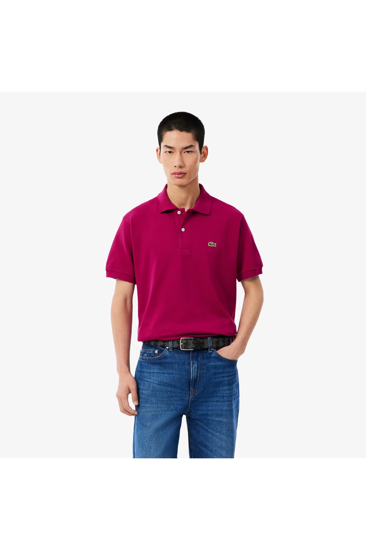 پولو شرت مردانه Lacoste فیت کلاسیک صورتی مدل L.12.12 پولو شرت مردانه Lacoste فیت کلاسیک صورتی مدل L.12.12