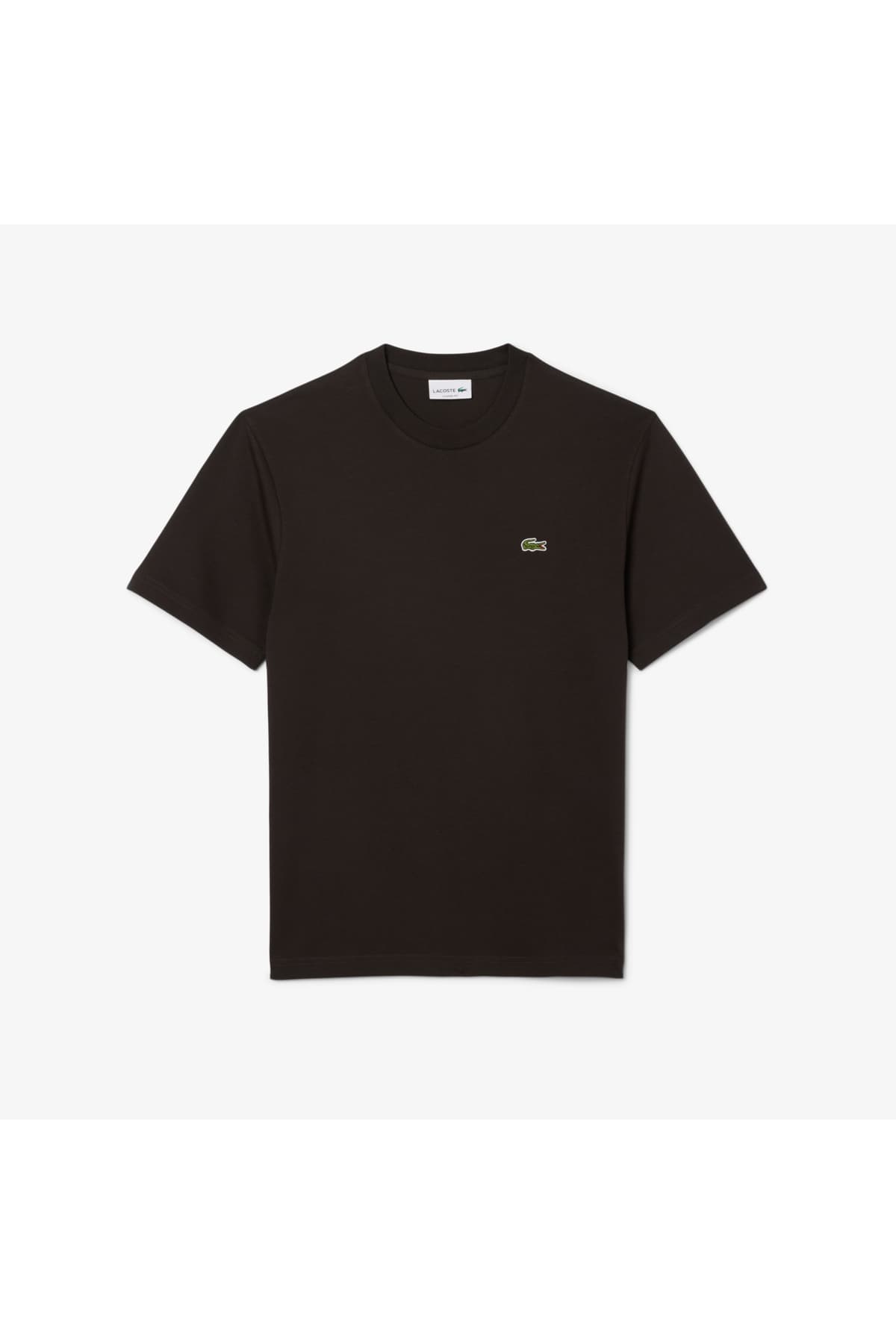 تیشرت مردانه Lacoste یقه گرد فیت کلاسیک قهوهای تیشرت مردانه Lacoste یقه گرد فیت کلاسیک قهوهای