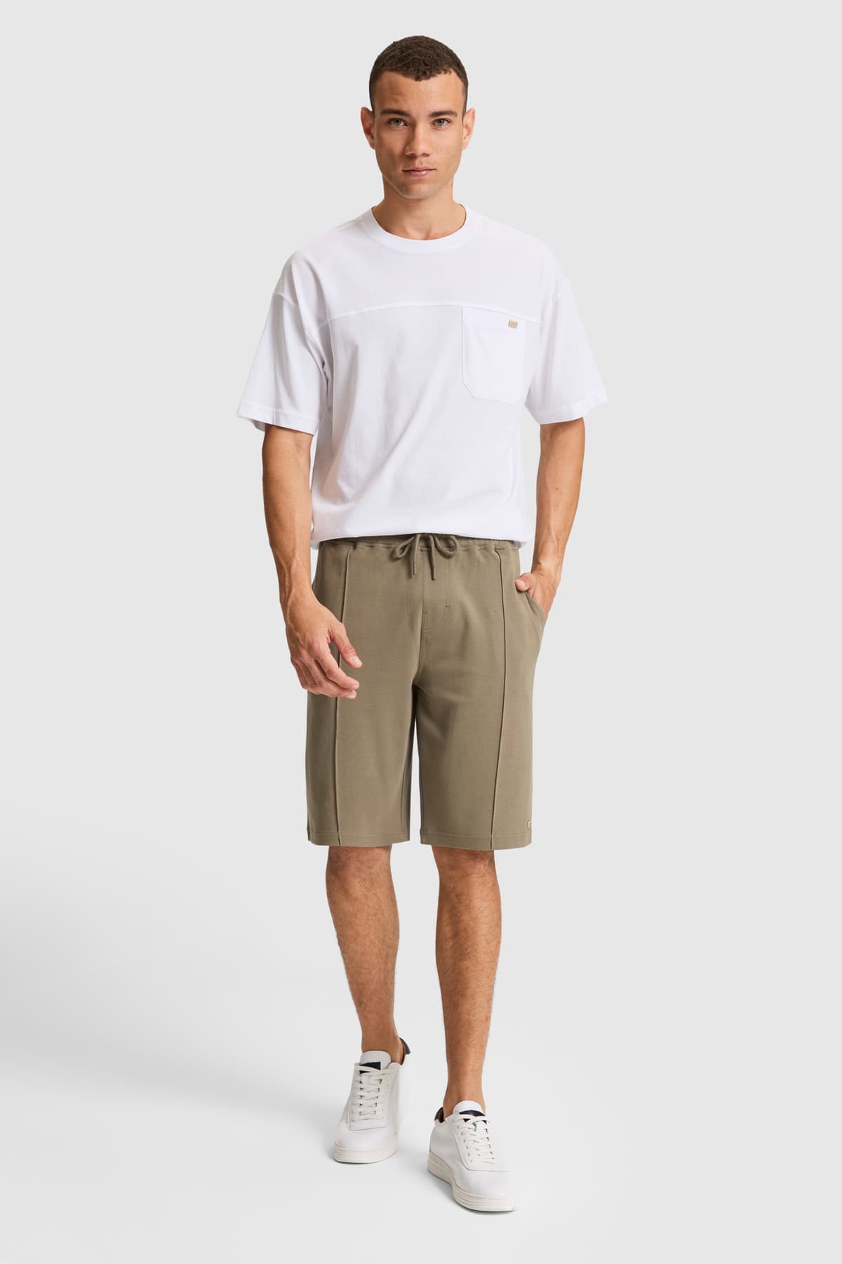 شورت مردانه U.S. Polo Assn. بافت خاکی مدل 50327203-VR027 شورت مردانه U.S. Polo Assn. بافت خاکی مدل 50327203-VR027