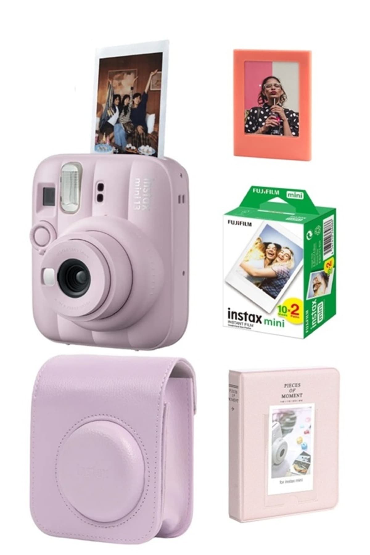 دوربین عکاسی Fujifilm Instax Mini 13 با فیلم 20تایی، آلبوم PVC، کیف و قاب مغناطیسی دوربین عکاسی Fujifilm Instax Mini 13 با فیلم 20تایی، آلبوم PVC، کیف و قاب مغناطیسی