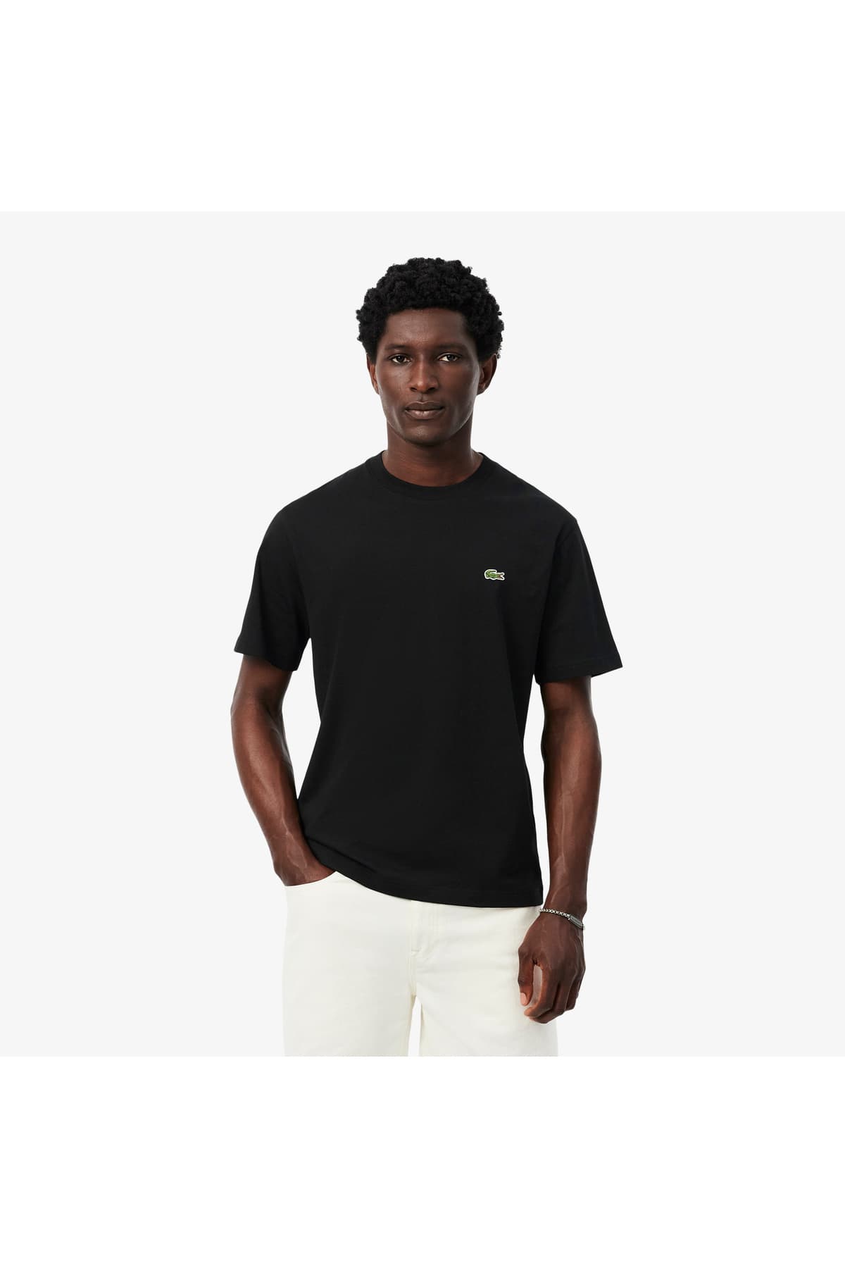 تیشرت مردانه Lacoste یقه گرد فیت کلاسیک مشکی تیشرت مردانه Lacoste یقه گرد فیت کلاسیک مشکی