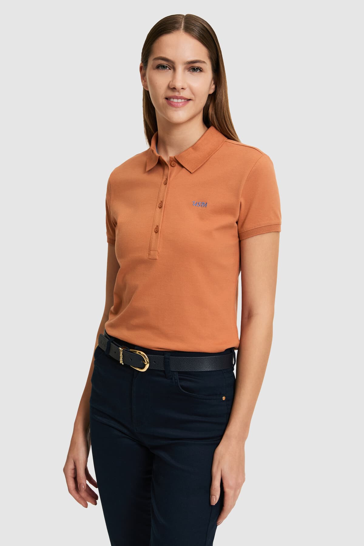 تیشرت زنانه U.S. Polo Assn. یقه پولو صورتی مدل 50323461-VR026 تیشرت زنانه U.S. Polo Assn. یقه پولو صورتی مدل 50323461-VR026