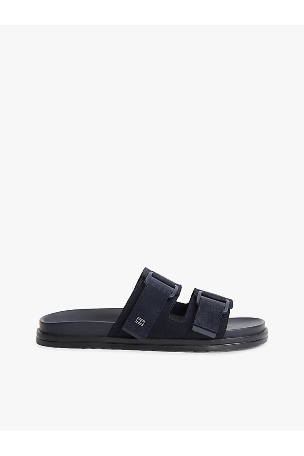 صندل مردانه Tommy Hilfiger جیری ترکیبی سگکدار مدل TH صندل مردانه Tommy Hilfiger جیری ترکیبی سگکدار مدل TH