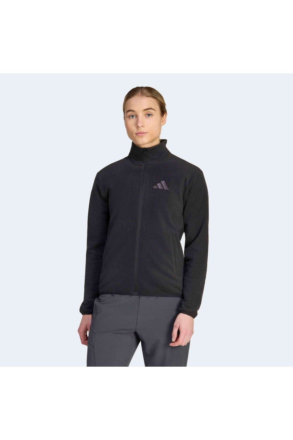 ژاکت ورزشی زنانه adidas سافتشل و پلار زیپدار مدل KY9853 ژاکت ورزشی زنانه adidas سافتشل و پلار زیپدار مدل KY9853