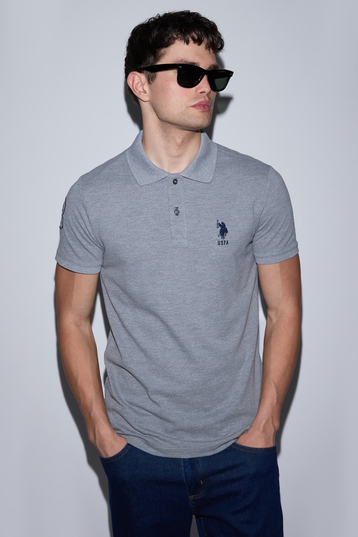 تیشرت مردانه یقه پولو U.S. Polo Assn. سفید اسلیمفیت مدل 50326920-VR013 تیشرت مردانه یقه پولو U.S. Polo Assn. سفید اسلیمفیت مدل 50326920-VR013