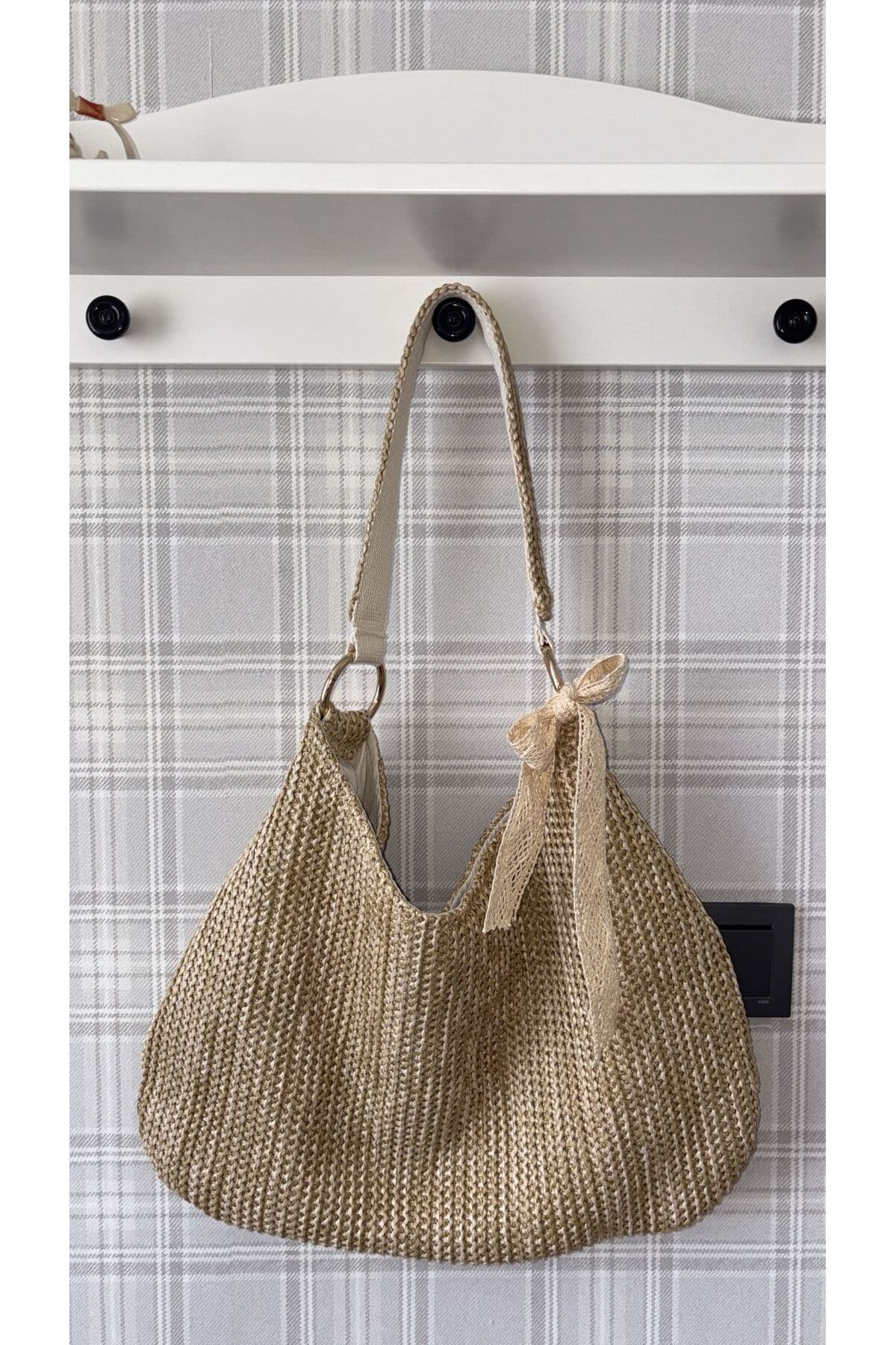 کیف زنانه MUTE BAG حصیری Victoriaa Bohem دستی و دوشی تابستانی و ساحلی 25*28 کیف زنانه MUTE BAG حصیری Victoriaa Bohem دستی و دوشی تابستانی و ساحلی 25*28