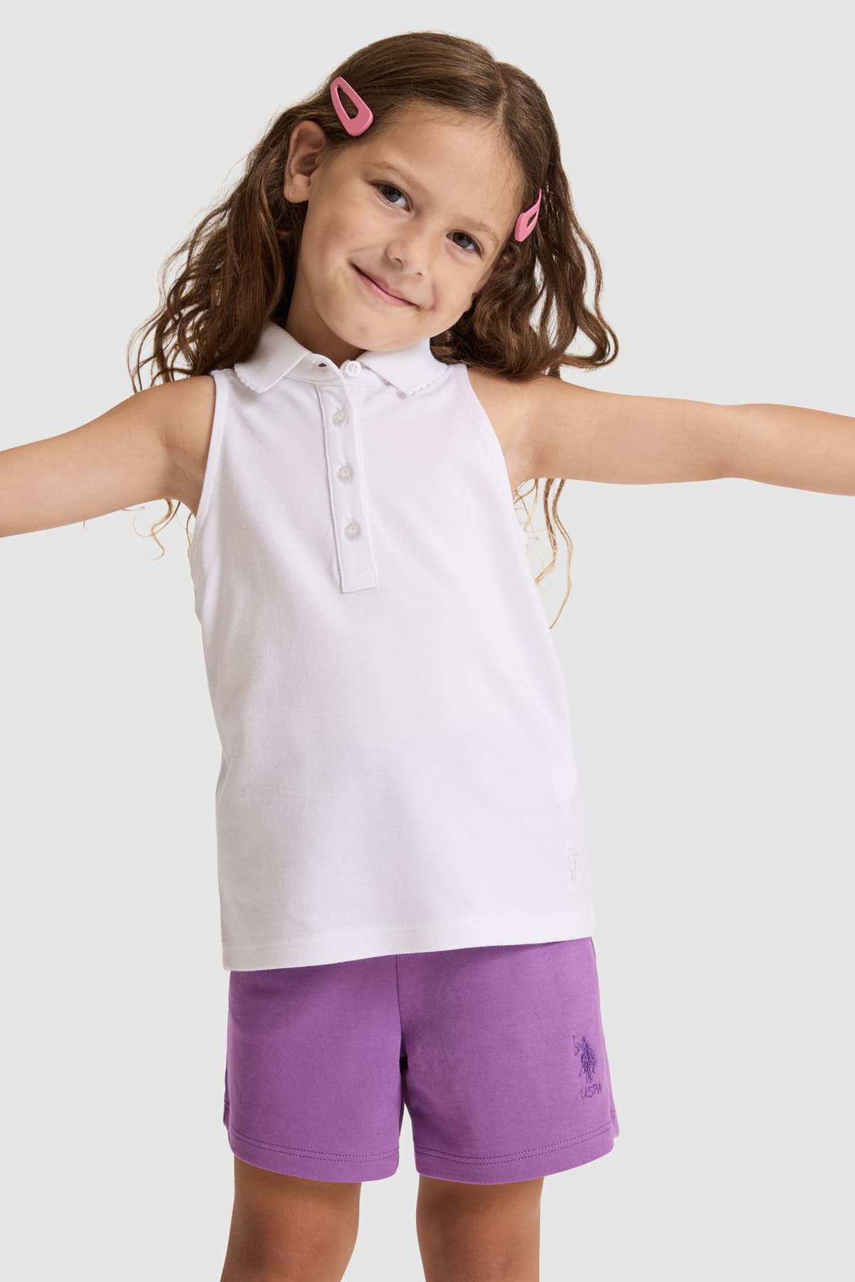 تیشرت دخترانه U.S. Polo Assn. سفید ساده مدل 50325660-VR013 تیشرت دخترانه U.S. Polo Assn. سفید ساده مدل 50325660-VR013