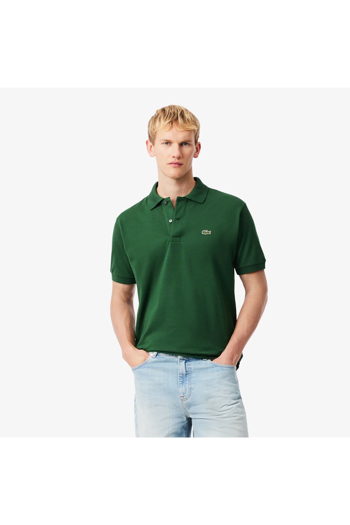 پولوشرت مردانه Lacoste فیت کلاسیک سبز مدل L.12.12 پولوشرت مردانه Lacoste فیت کلاسیک سبز مدل L.12.12