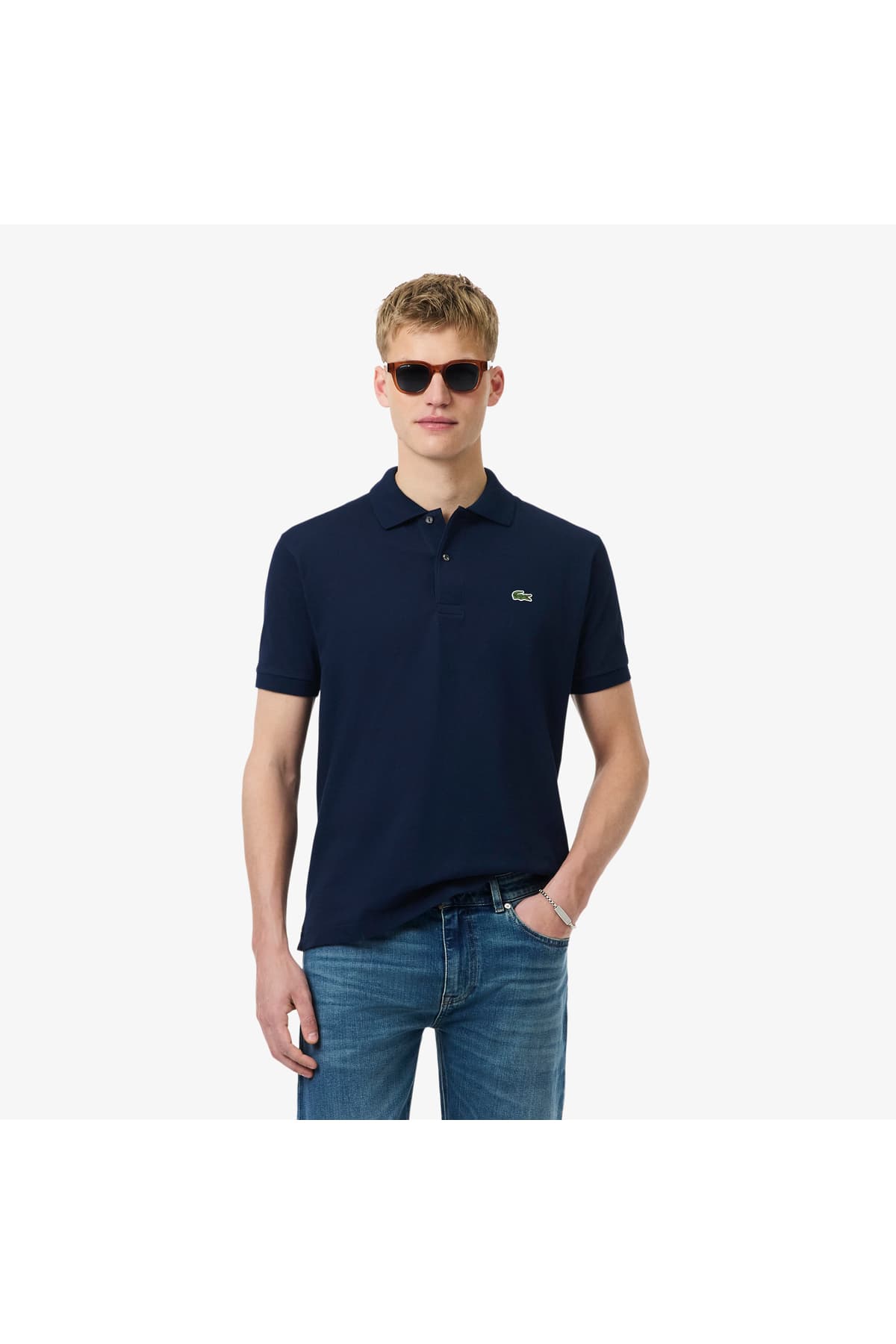 پولوشرت مردانه Lacoste فیت کلاسیک سرمهای مدل L.12.12 پولوشرت مردانه Lacoste فیت کلاسیک سرمهای مدل L.12.12