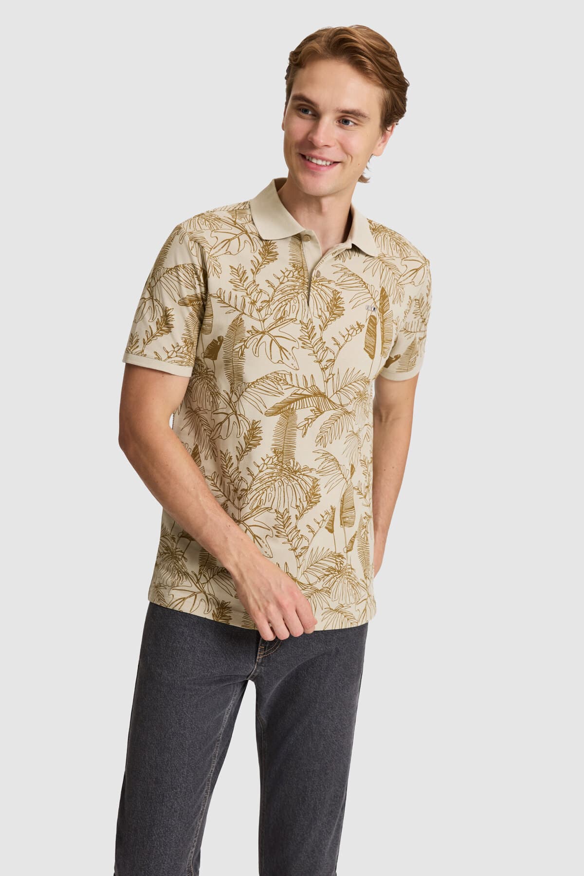 تیشرت یقه پولو مردانه U.S. Polo Assn. کرم فیت معمولی مدل 50326936-VR071 تیشرت یقه پولو مردانه U.S. Polo Assn. کرم فیت معمولی مدل 50326936-VR071