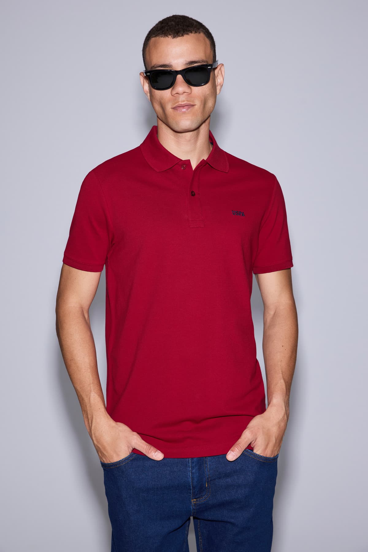 تیشرت یقه پولو مردانه U.S. Polo Assn. آجری فیت معمولی مدل 50326963-VR031 تیشرت یقه پولو مردانه U.S. Polo Assn. آجری فیت معمولی مدل 50326963-VR031