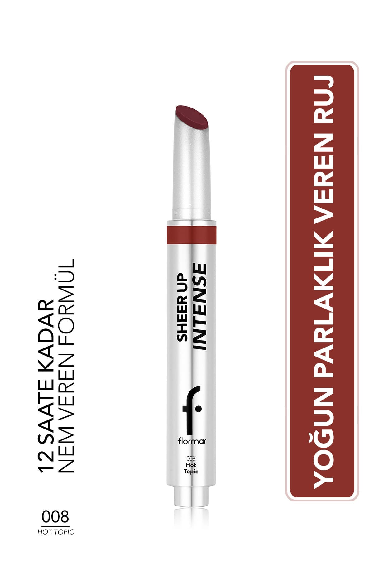 رژ لب ژلهای Flormar Sheer Up Intense بافت کرمی با پایان براق مدل 008 Hot Topic رژ لب ژلهای Flormar Sheer Up Intense بافت کرمی با پایان براق مدل 008 Hot Topic