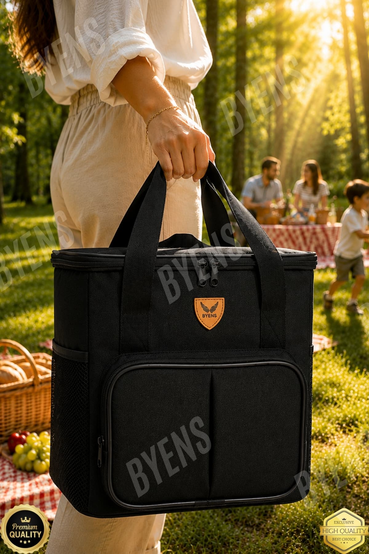 کیف یخچالی حرارتی BYENS 35 Litre عایقدار برای پیک نیک کیف یخچالی حرارتی BYENS 35 Litre عایقدار برای پیک نیک