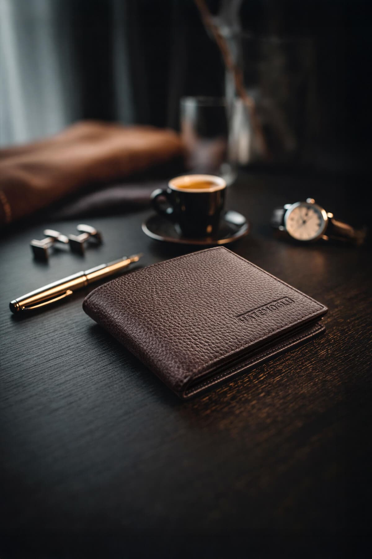 کیف پول مردانه Hatemoğlu چرم طبیعی 100% قهوهای همراه با جعبه کیف پول مردانه Hatemoğlu چرم طبیعی 100% قهوهای همراه با جعبه