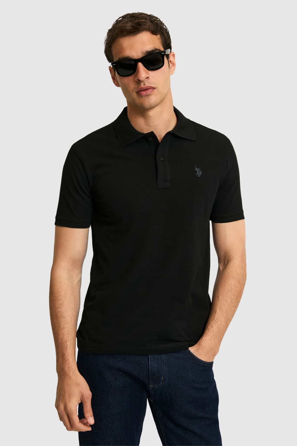 تیشرت مردانه U.S. Polo Assn. یقه پولو فیت اسلیم خاکی روشن مدل 50322347-VR183 تیشرت مردانه U.S. Polo Assn. یقه پولو فیت اسلیم خاکی روشن مدل 50322347-VR183