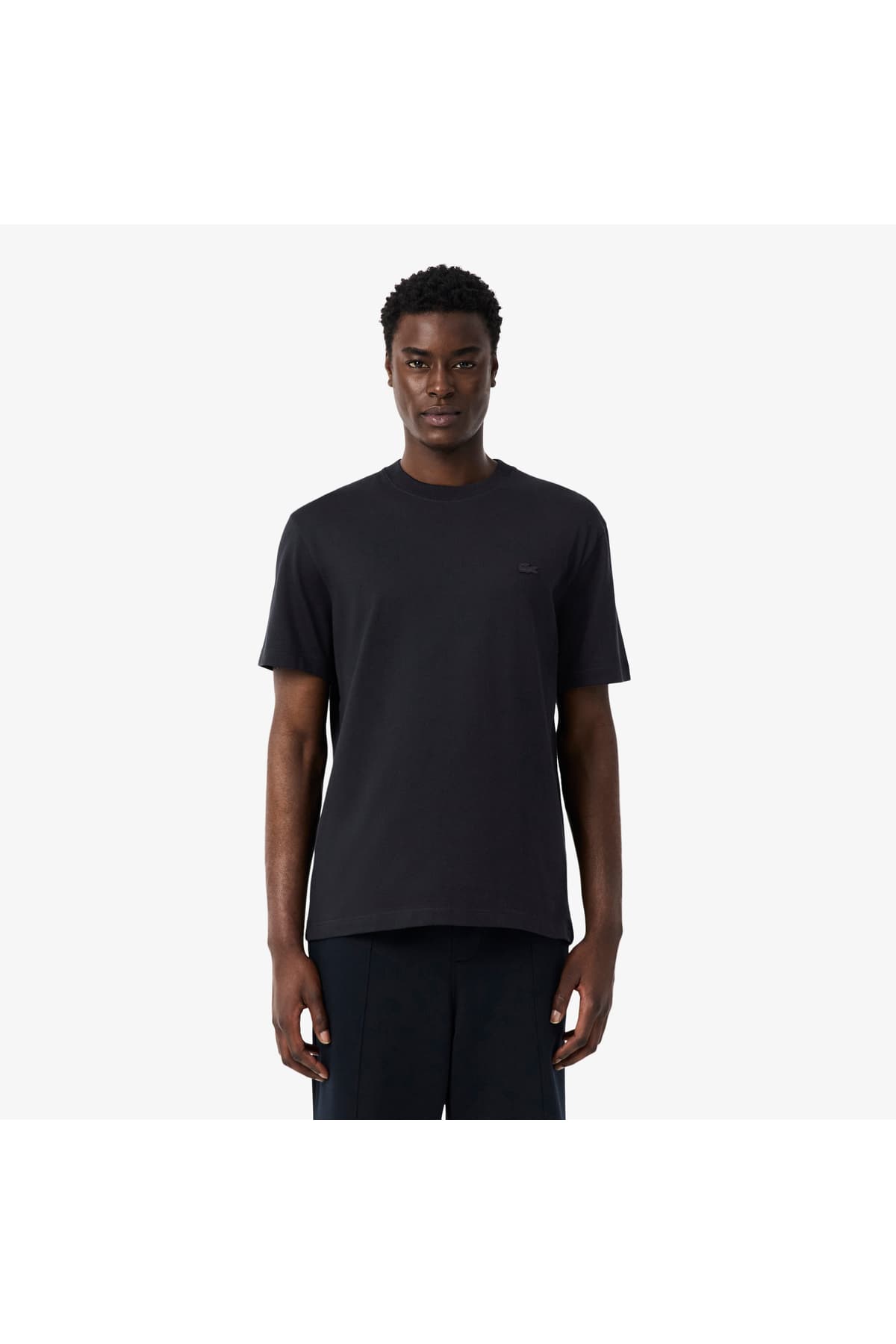 تیشرت مردانه Lacoste فیت کلاسیک یقه گرد چاپدار خاکستری تیره تیشرت مردانه Lacoste فیت کلاسیک یقه گرد چاپدار خاکستری تیره