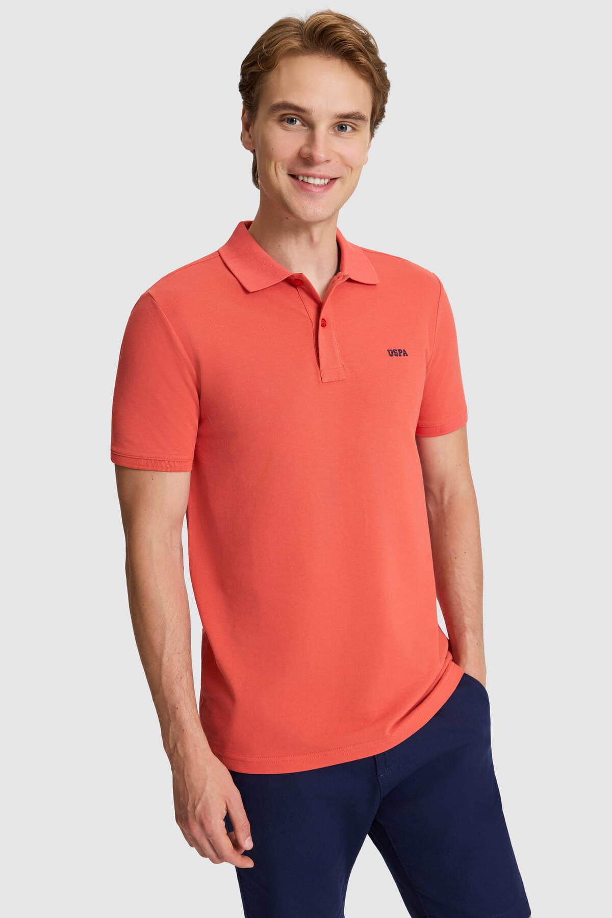 تیشرت مردانه U.S. Polo Assn. یقه پولو ساده فیت معمولی زرشکی مدل 50326963-VR014 تیشرت مردانه U.S. Polo Assn. یقه پولو ساده فیت معمولی زرشکی مدل 50326963-VR014