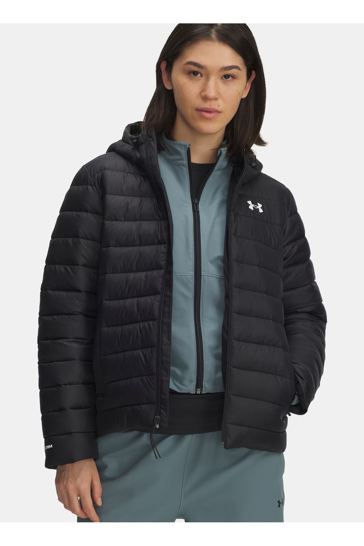 کاپشن ورزشی زنانه Under Armour سیاه فیت معمولی Sportswear Insulate مدل 6006353-001-UA کاپشن ورزشی زنانه Under Armour سیاه فیت معمولی Sportswear Insulate مدل 6006353-001-UA