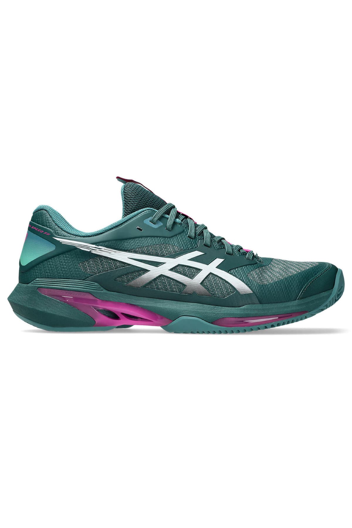 کفش تنیس مردانه Asics SOLUTION SPEED FF 4 CLAY سبز ویتال خاکستری کریر مدل 1041A533-300 کفش تنیس مردانه Asics SOLUTION SPEED FF 4 CLAY سبز ویتال خاکستری کریر مدل 1041A533-300