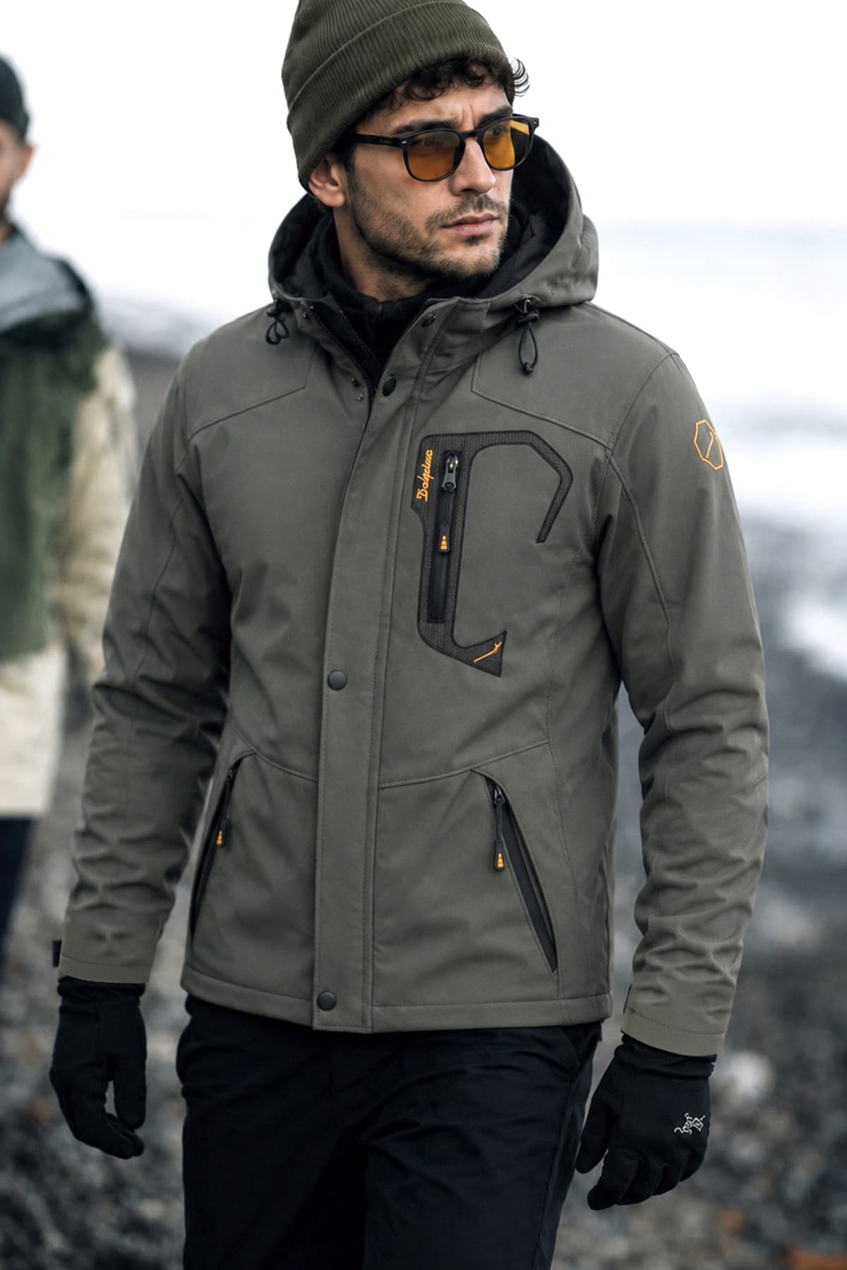 کاپشن مردانه Delpino Softshell ضد آب و بادگیر کرکدار کاپشن مردانه Delpino Softshell ضد آب و بادگیر کرکدار