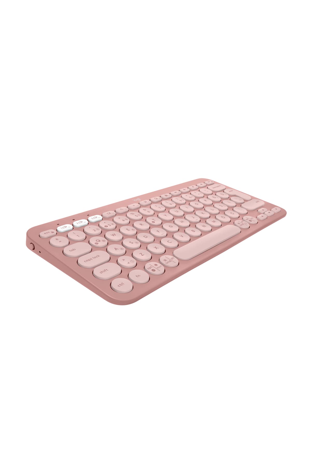 کیبورد بلوتوثی چنددستگاهی logitech با چیدمان Q ترکی صورتی مدل K380s Pebble Keys 2 920-011861 کیبورد بلوتوثی چنددستگاهی logitech با چیدمان Q ترکی صورتی مدل K380s Pebble Keys 2 920-011861