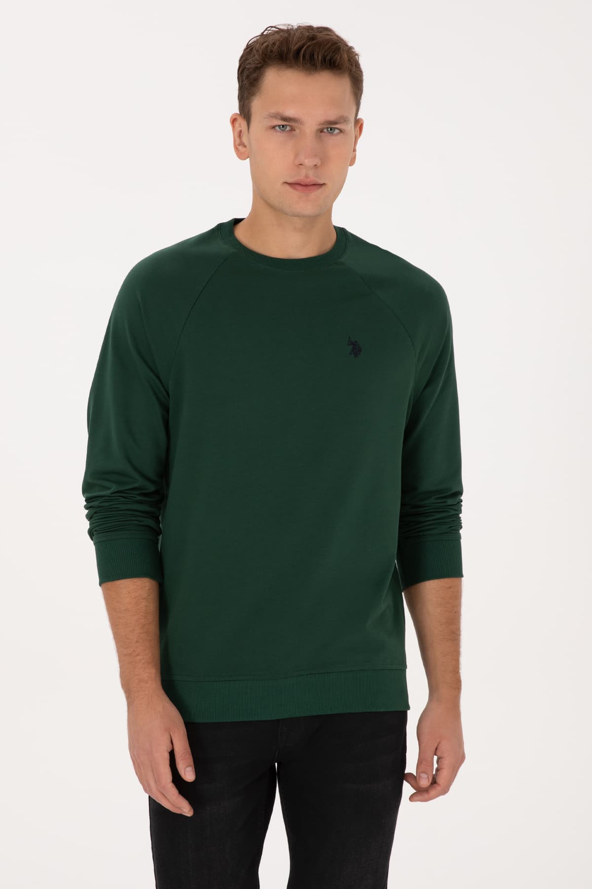 سویشرت مردانه یقهگرد U.S. Polo Assn. فیت معمولی نازک سنگی مدل 50313752-VR049 سویشرت مردانه یقهگرد U.S. Polo Assn. فیت معمولی نازک سنگی مدل 50313752-VR049
