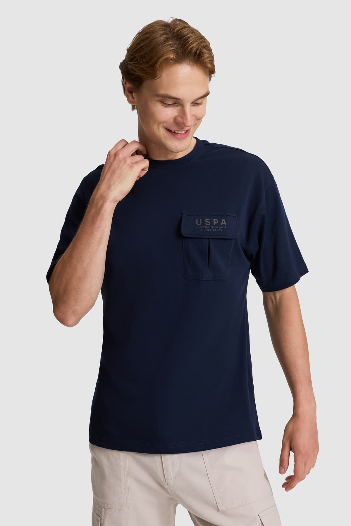 تیشرت مردانه U.S. Polo Assn. سرمهای یقه گرد فیت راحت مدل 50327021-VR033 تیشرت مردانه U.S. Polo Assn. سرمهای یقه گرد فیت راحت مدل 50327021-VR033