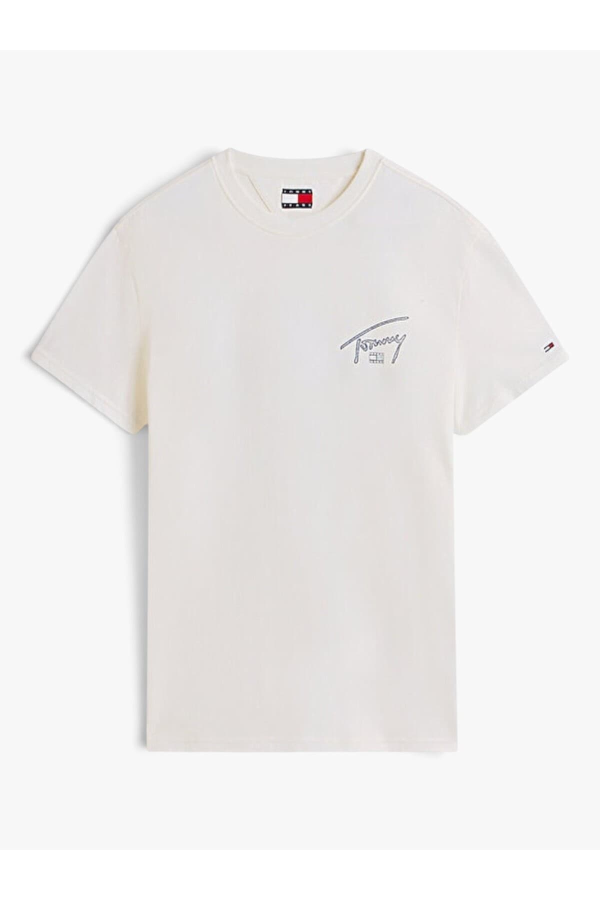 تیشرت مردانه Tommy Hilfiger TJM سفید فیت معمولی چاپ پشت مدل DM0DM22320YBL تیشرت مردانه Tommy Hilfiger TJM سفید فیت معمولی چاپ پشت مدل DM0DM22320YBL