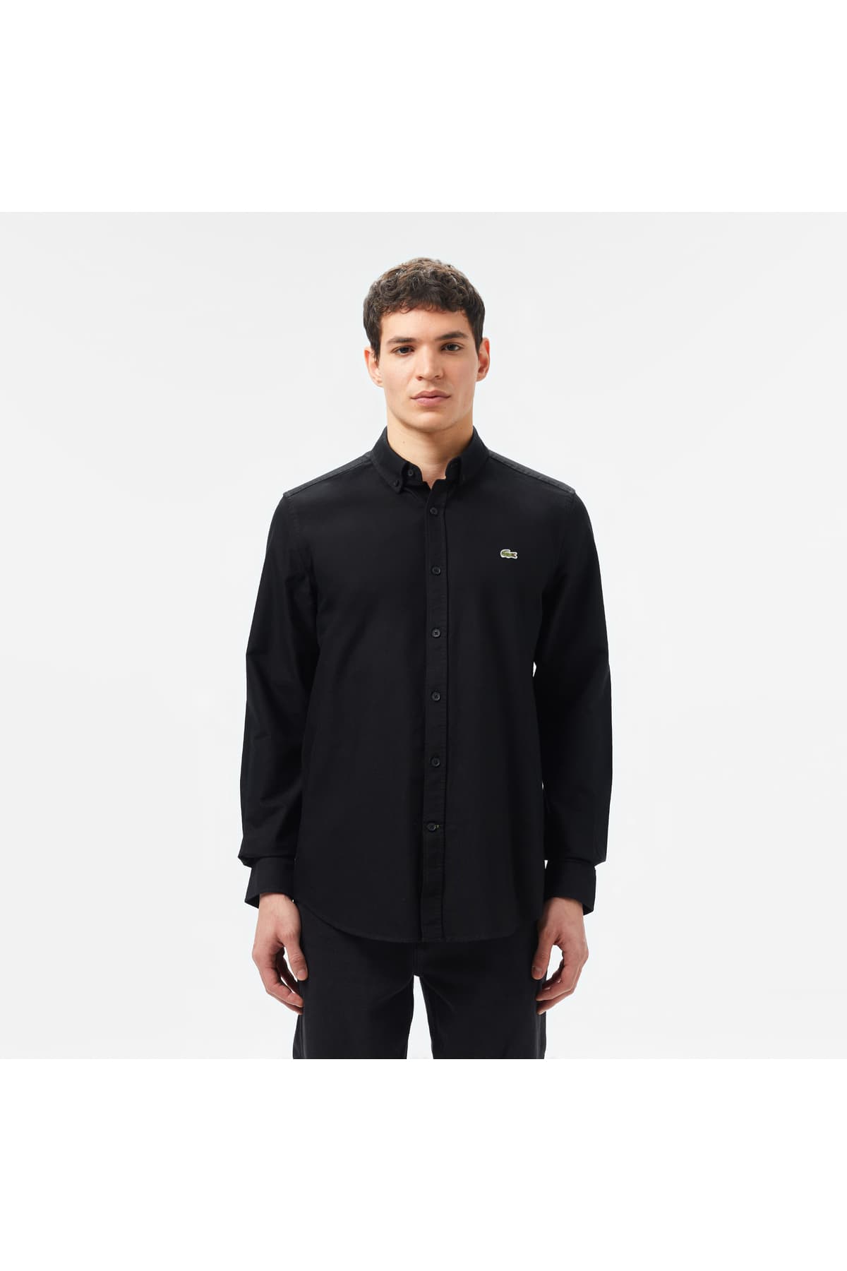 پیراهن مردانه Lacoste مشکی فیت اسلیم پیراهن مردانه Lacoste مشکی فیت اسلیم