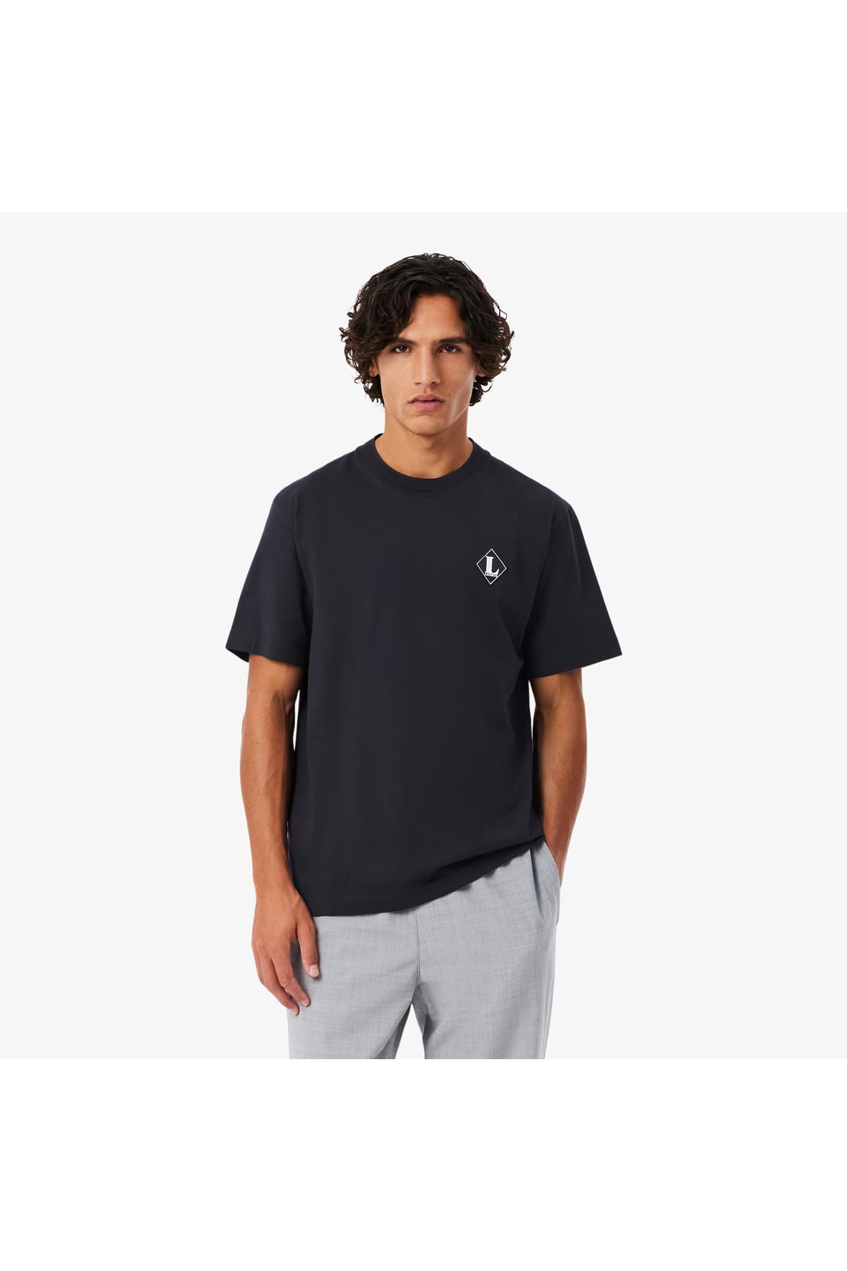 تیشرت مردانه Lacoste فیت کلاسیک یقه گرد کرم تیشرت مردانه Lacoste فیت کلاسیک یقه گرد کرم