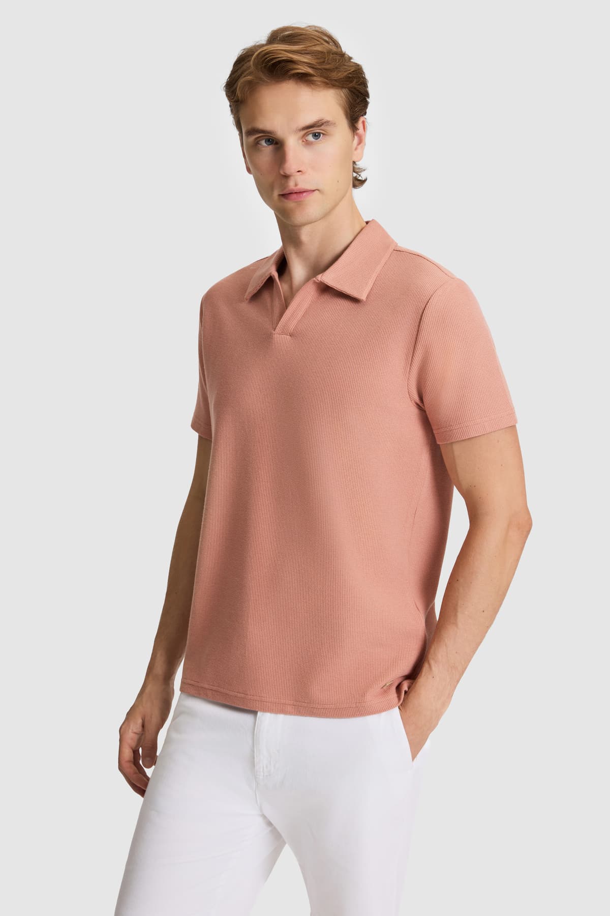 تیشرت مردانه U.S. Polo Assn. یقه پولو فیت معمولی پودری مدل 50326991-VR042 تیشرت مردانه U.S. Polo Assn. یقه پولو فیت معمولی پودری مدل 50326991-VR042