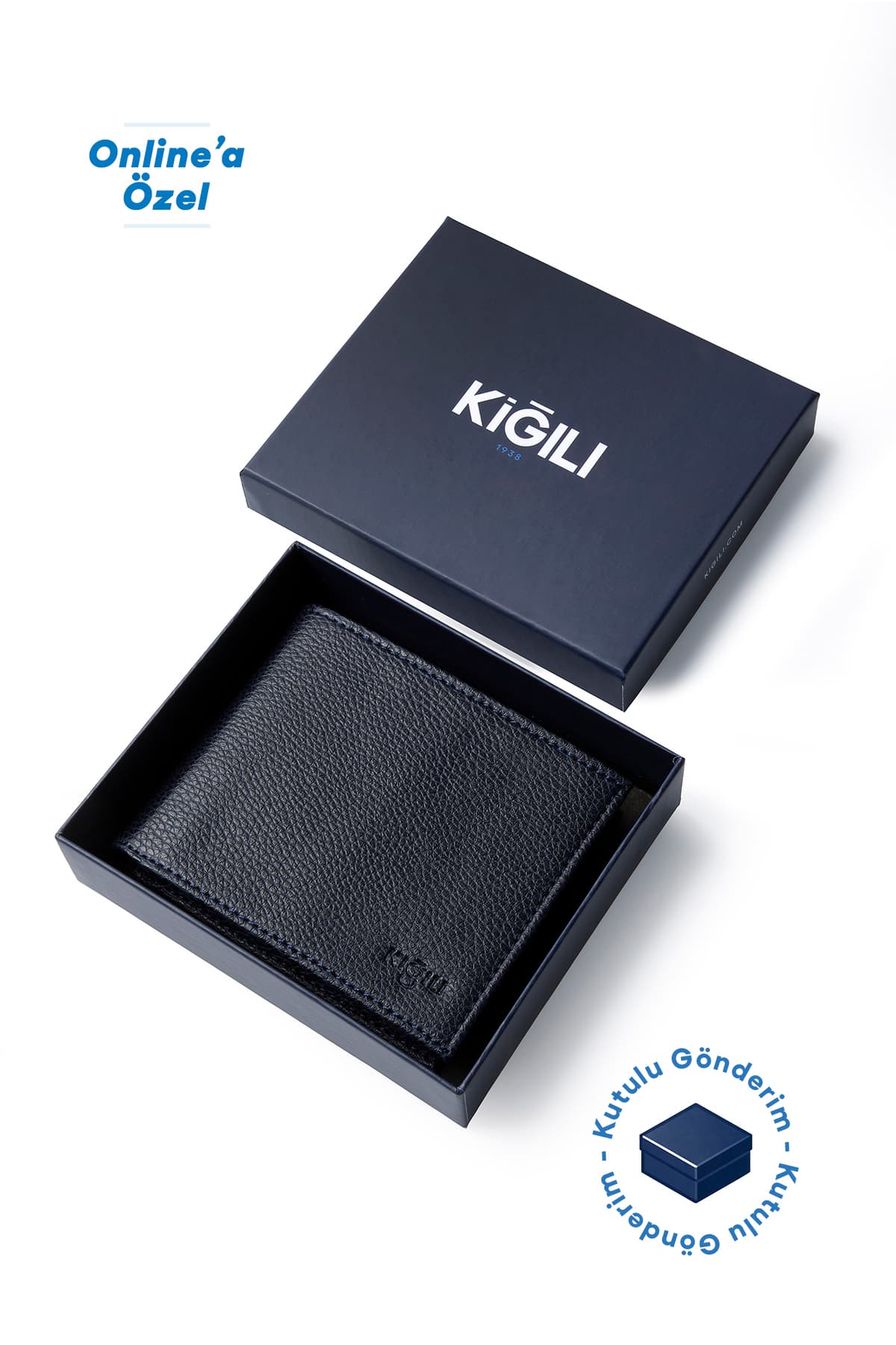 کیف پول جاکارتی Kiğılı تخت با محفظه پول و جعبه هدیه کیف پول جاکارتی Kiğılı تخت با محفظه پول و جعبه هدیه