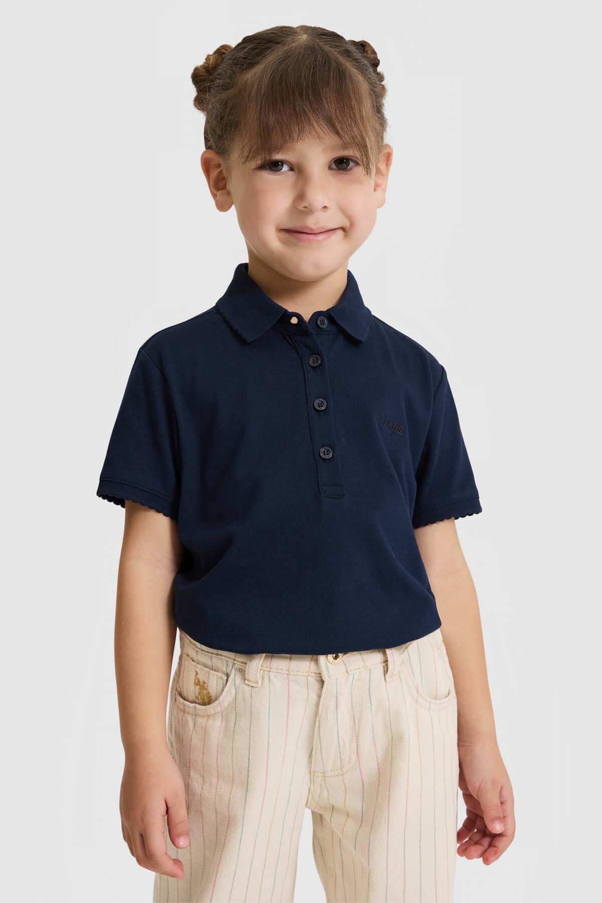 تیشرت دخترانه یقهپولو U.S. Polo Assn. بیسیک صورتی روشن مدل 50328218-VR078 تیشرت دخترانه یقهپولو U.S. Polo Assn. بیسیک صورتی روشن مدل 50328218-VR078