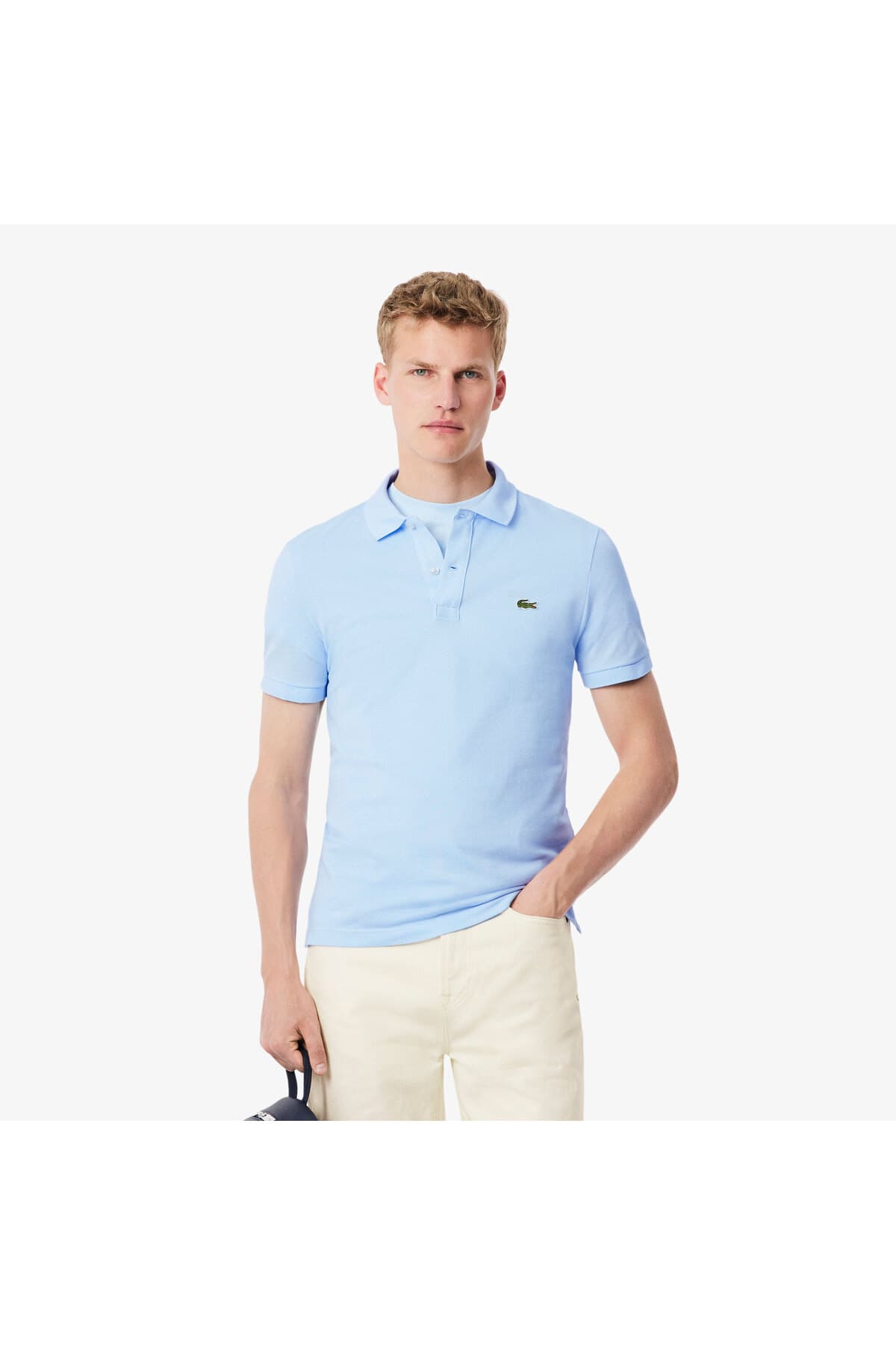 پولو مردانه اسلیم فیت سبز Lacoste L.12.12 پولو مردانه اسلیم فیت سبز Lacoste L.12.12
