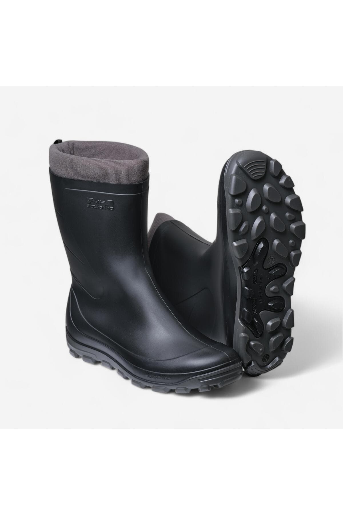 چکمه بارانی کوتاه بزرگسالان Decathlon Solognac مشکی برای شکار و مشاهده طبیعت مدل 100 چکمه بارانی کوتاه بزرگسالان Decathlon Solognac مشکی برای شکار و مشاهده طبیعت مدل 100